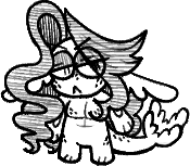 small placeholder drawing of Richard, a long-haired and unimpressed looking fish man