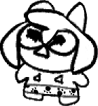 small placeholder drawing of teddy looking up